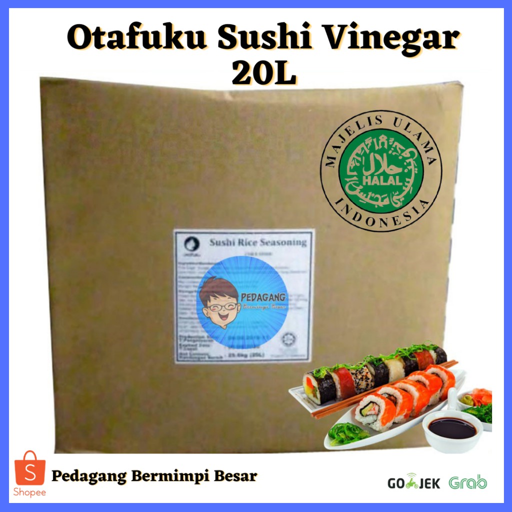 

Sushi Rice Seasoning 20L/ Otafuku Sushi Vinegar 20L / Cuka Beras / Rice Vinegar/ Chuka Sushi