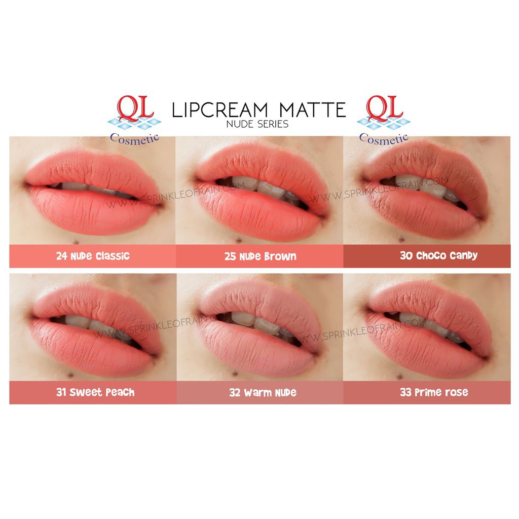 Ql Matte Lip Cream (Dengan Warna baru)