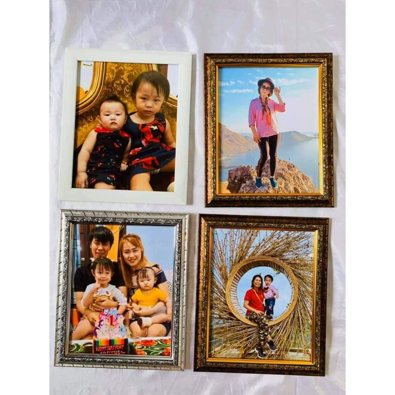 cetak foto 10r (4 foto + bingkai)