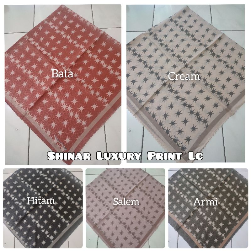 BIG SALE  SEGI EMPAT  SINAR GlamourLuxuryPrint  Motif LC Laser Cut by umama Scarf