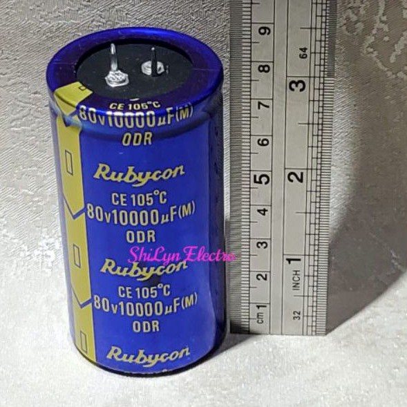 ELCO 10000UF 80V RUBYCON BIRU