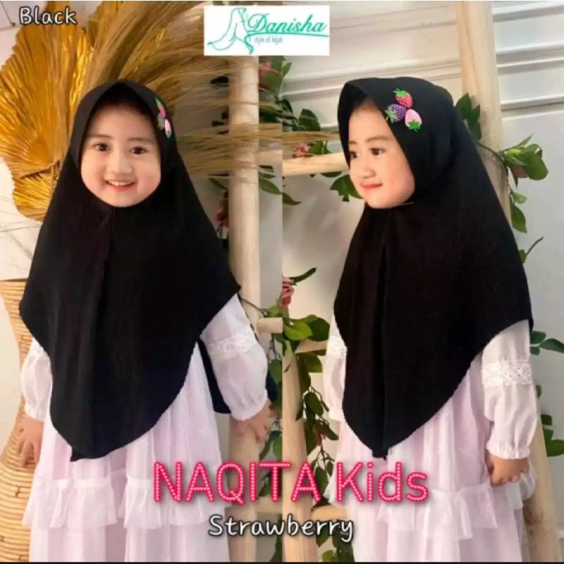 Kerudung plisket anak/hijab plisket anak