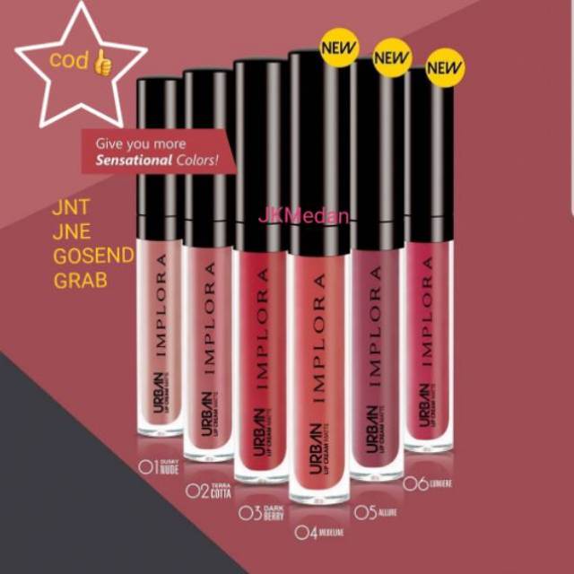 Implora Urban Lip Cream Matte Implora urban Lipcream Matte Implora Lipcream Implora Lip Cream