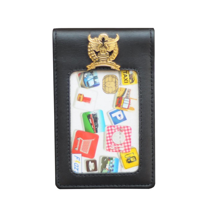 

READY Tempat ID Card Holder/Name Tag Kulit/Magnet Pajak CINK-14 BERKUALITAS