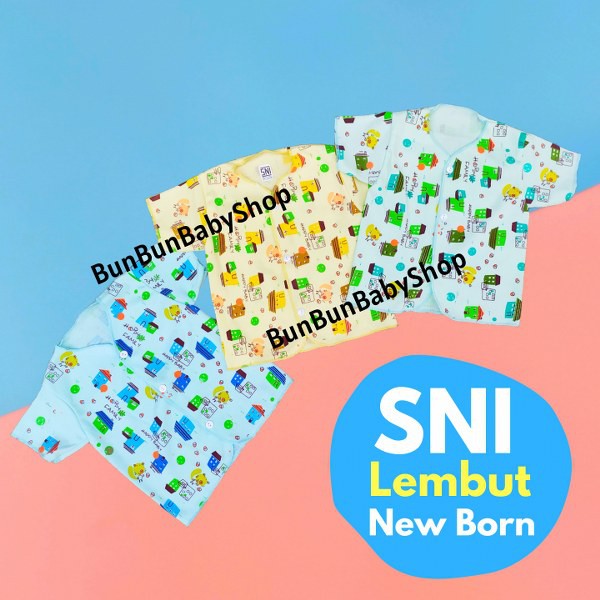 SNI Baju Bayi Perlengkapan Baby Baru Lahir Newborn Cowok Cewek Laki Perempuan Pakaian Atasan Pendek
