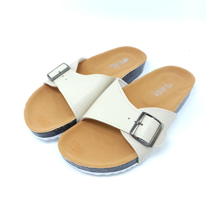 Sandal Selop Wanita Sandal Birken Slop Gesper Andis AF11