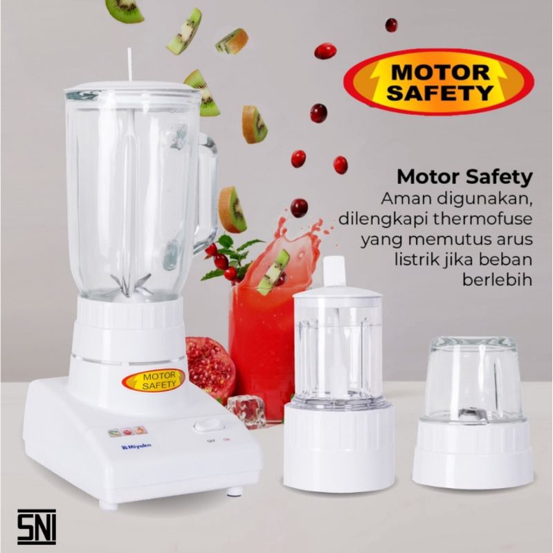 Miyako BL-102GS Blender 3in1 Gelas Kaca