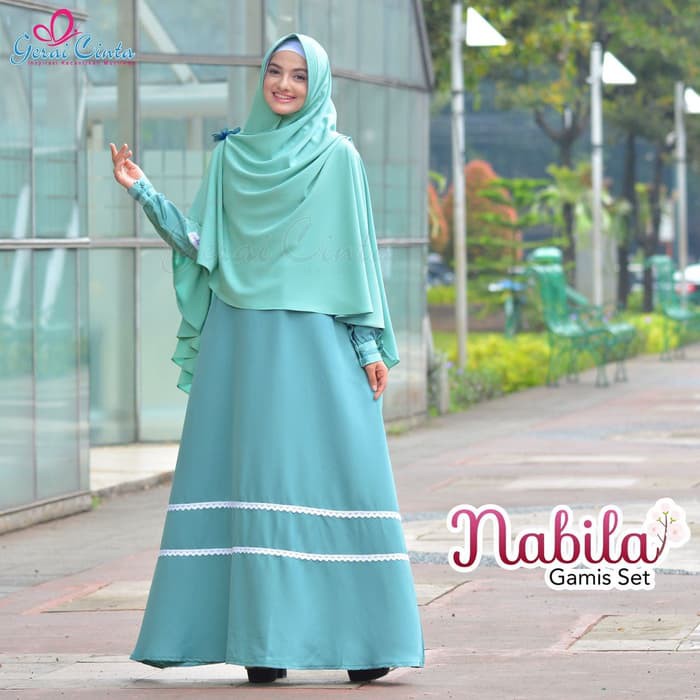 READY UP GAMIS NABILA SET BY GERAI CINTA - ABU-ABU MUDA, M