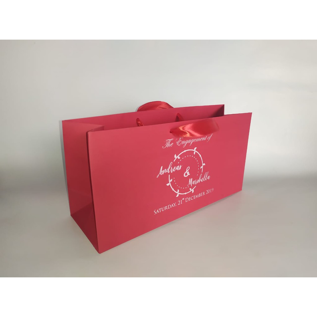 

Paperbag warna sablon, size P 30 L 10 T 20