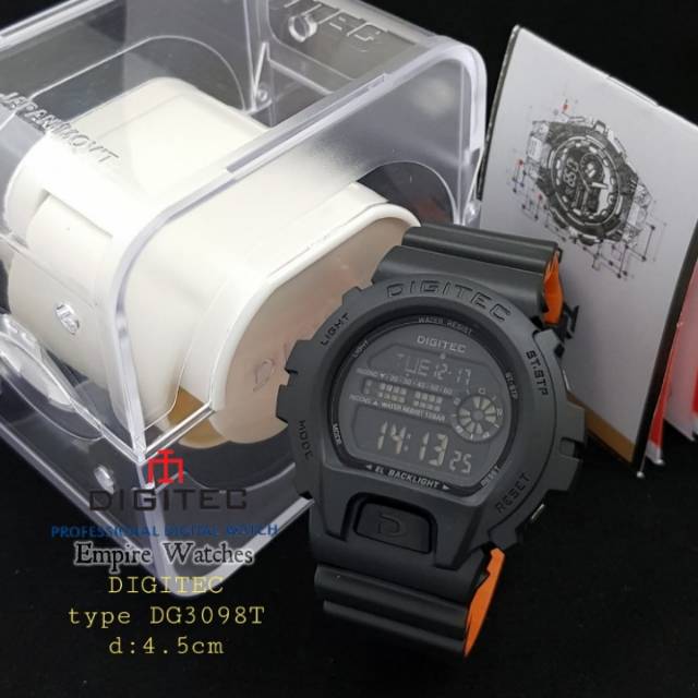 Jam Tangan Digitec DG3098T 3098 Pria Cowok Digital Strap Rubber Original Waterproof