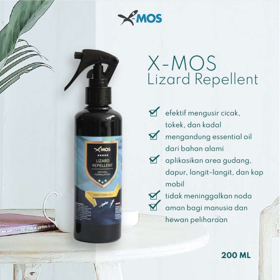 X-MOS Lizard Repellent 200 ML Spray Pengusir Cicak di Mobil / Rumah