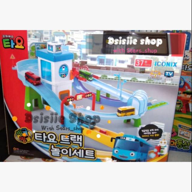 Mainan Mobil Tayo anak Original Korea Track Racing Iconix