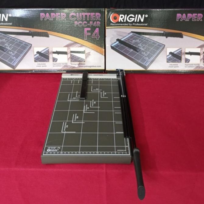 

Pemotong Kertas F4 / Paper Cutter Origin F4R - Dark Grey Terbaru