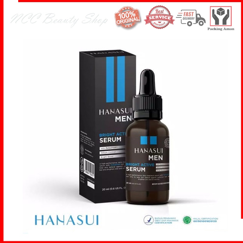 * NCC * Hanasui Men Serum Bright Active With PolluSTOP - For Men - Netto 20 ml