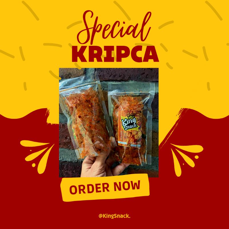 

[PALING MURAH] KRIPIK KACA beling Extra Pedas Asli daun jeruk, KING SNACK KRIPCA