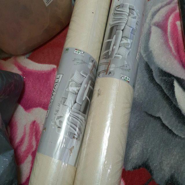 Wallpaper Dinding Polos Tekstur Siluet Elegan Putih Cream Coklat Merah