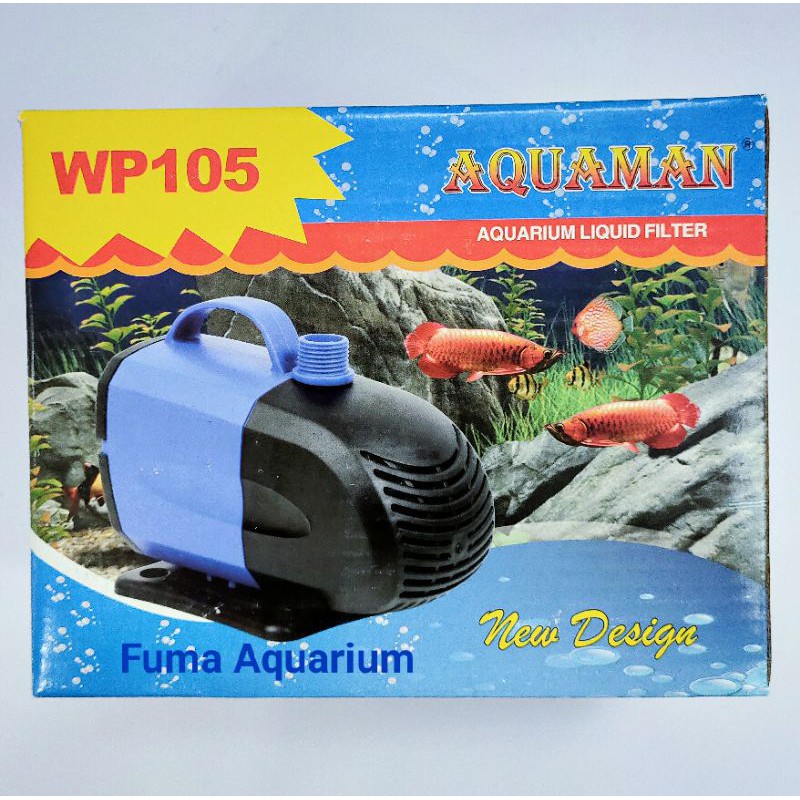 WATER PUMP AQUAMAN 105 WP-105 POMPA CELUP FILTER AQUARIUM KOLAM HIDROPONIK POWER HEAD SUBMERSIBLE PUMP