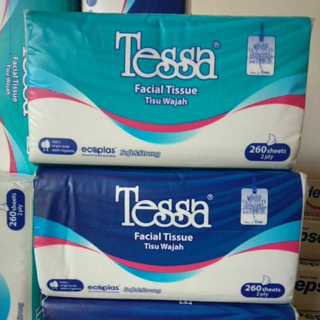 Tessa facial tissue 2play isi 260 sheet