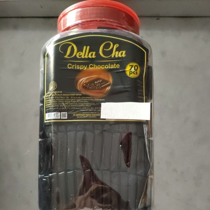 Della Cha Crispy Chocolate Toples isi 70 pcs
