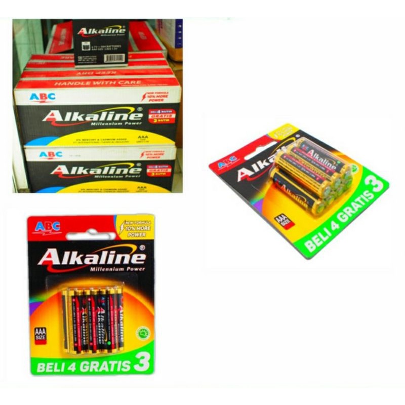 Baterai AAA Abc Alkaline isi 6pcs