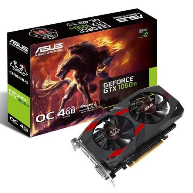 VGA Asus GeForce GTX 1050 Ti 4GB DDR5 128BIT - Cerberus GTX1050TI-O4G