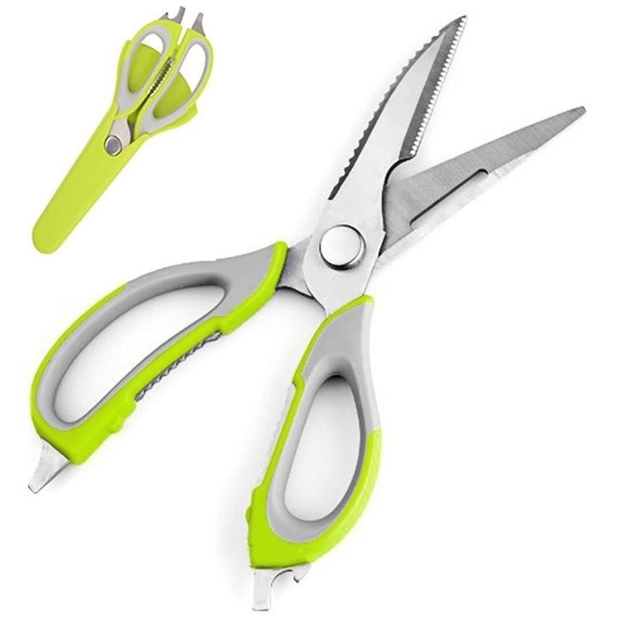 Gunting Dapur Multi 8in1 - Kitchen Scissors - Gunting Dapur Stainless