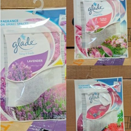 PARFUM PENGHARUM RUANGAN DAN LEMARI GLADE HANG IT FRESH 8 GR