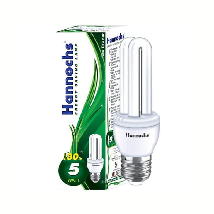 HANNOCHS Lampu PLC 5 Watt - Garansi 1 Tahun