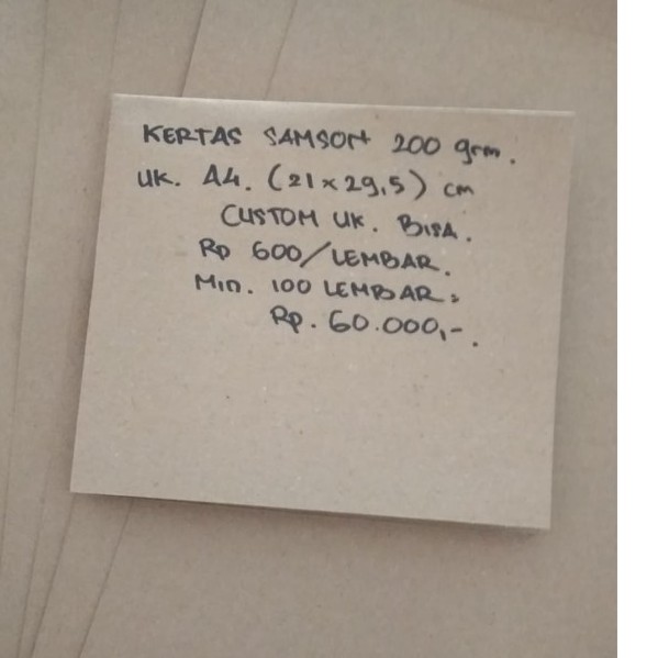 

Kertas Craft/Samson 200 gsm