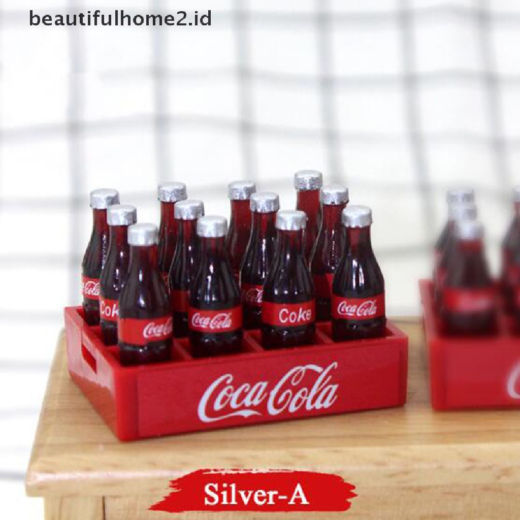 (Beautifulhome2.Id) Miniatur Botol Coca Cola Skala 1: 12 Untuk Aksesoris Dapur Rumah Boneka