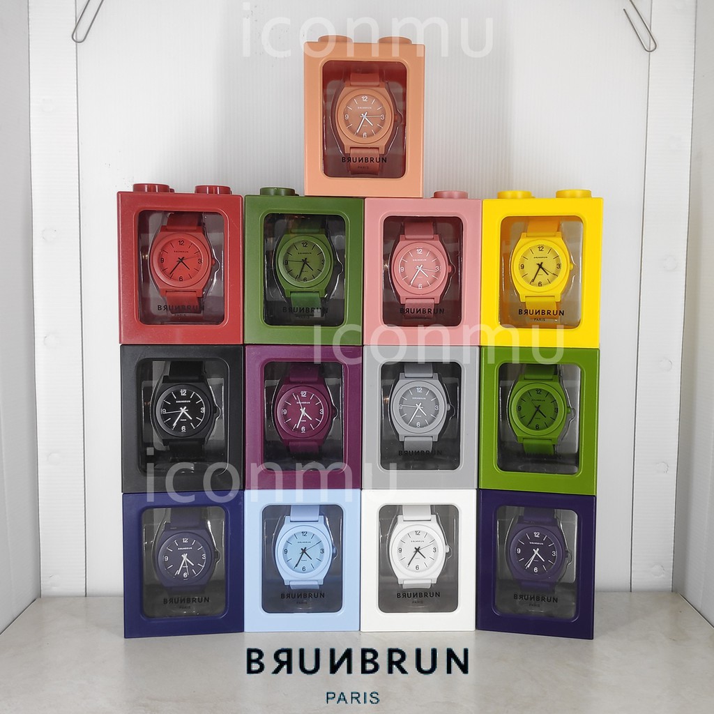 BrunBrun Paris Jam Tangan Bahan Karet Silikon Seri RIVA & NEO BOO & HUGO