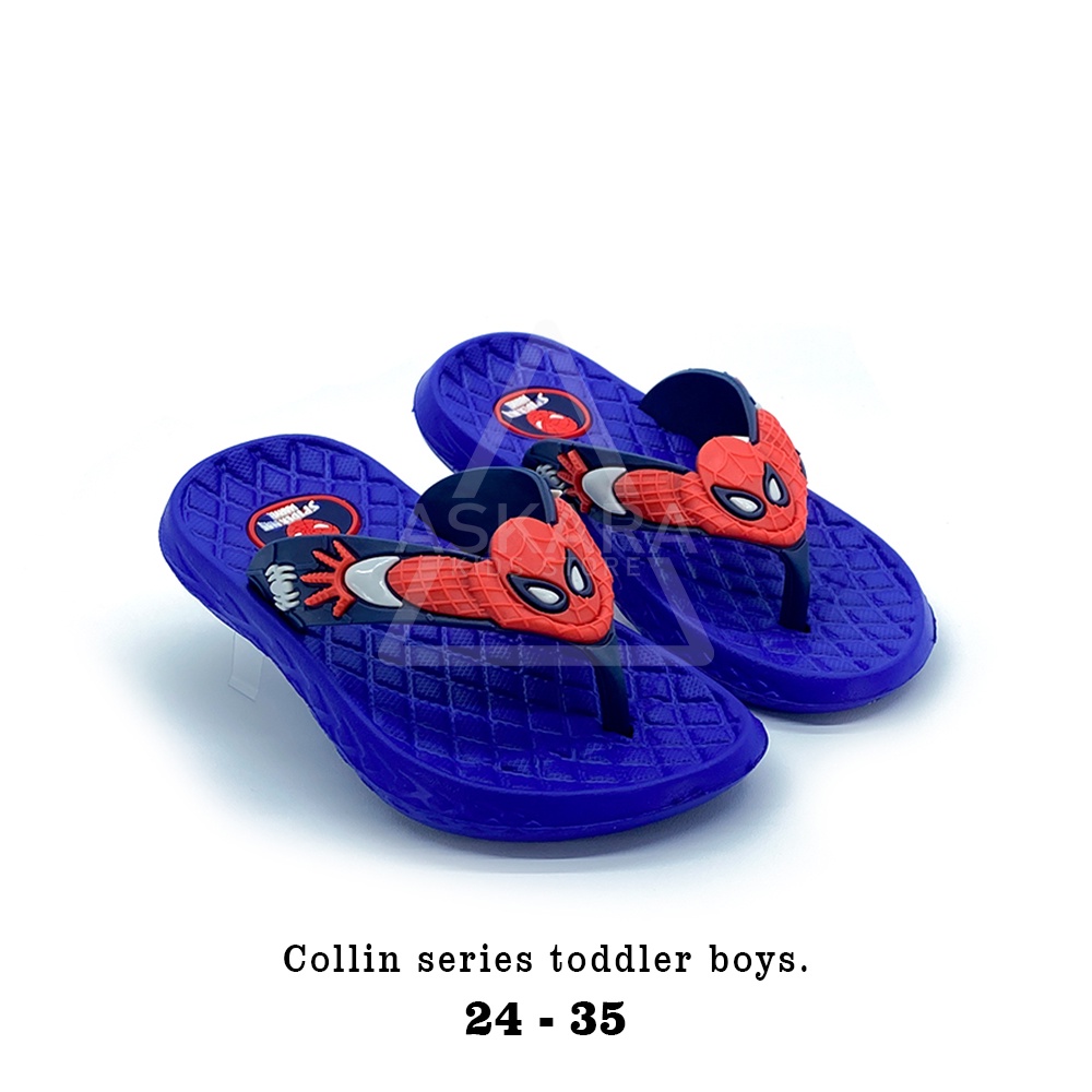 Sandal Anak Laki-laki AKS Collin Jepit Spider Keren