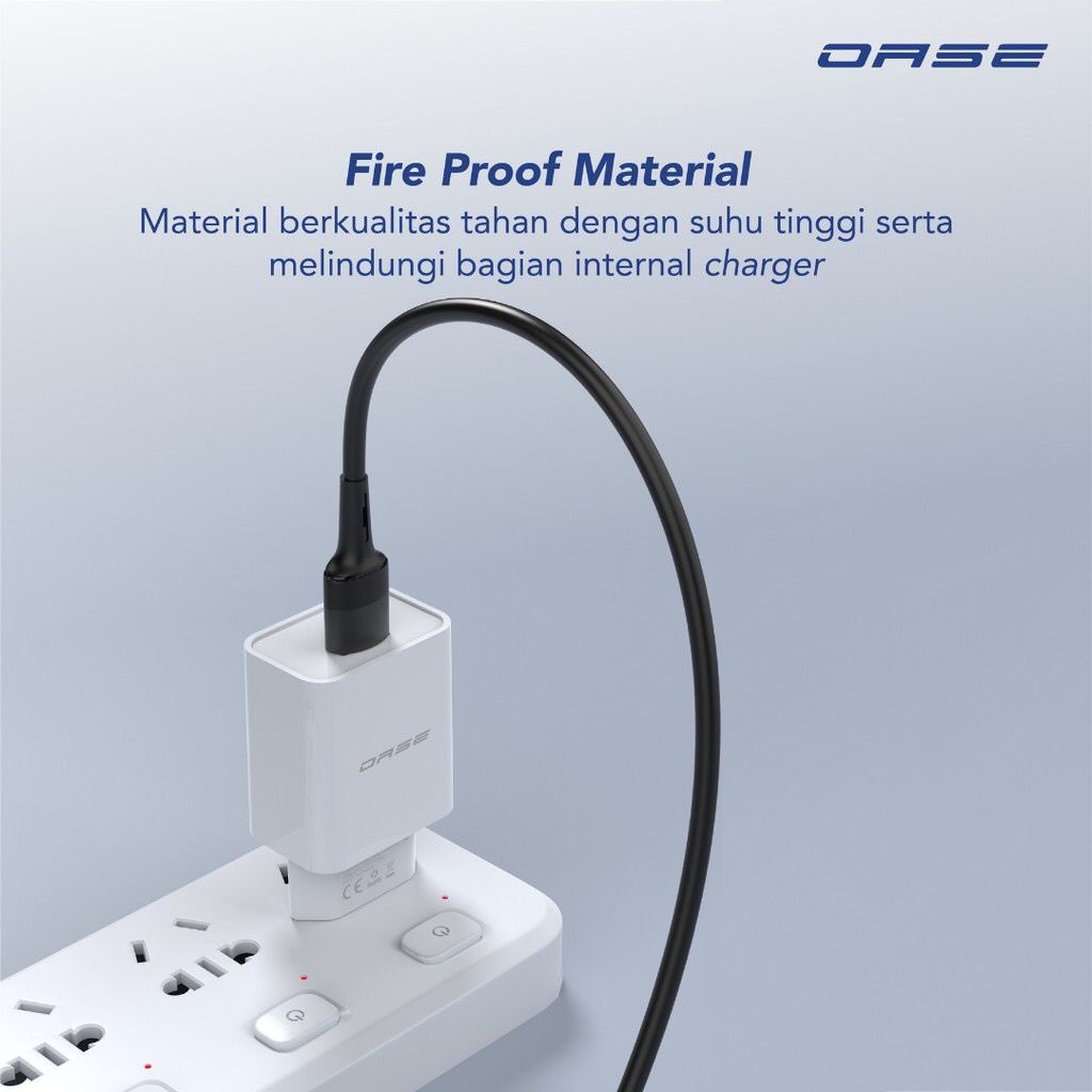 OASE CQ3-B Adaptor Charger Kepala Fast Charging Smart Protection Original Oase