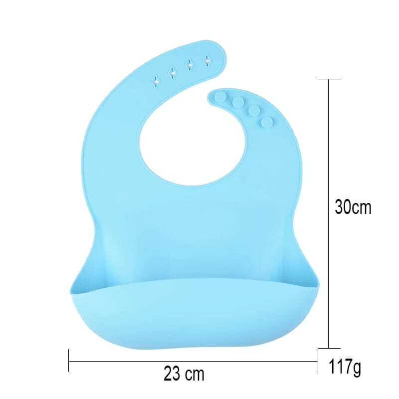 3 Pcs   Mangkok Sendok Silikon Feeding Set Celemek  Silicone Bib Tempat Makan Bayi Peralatan Makan Bayi Bukan Baby Safe