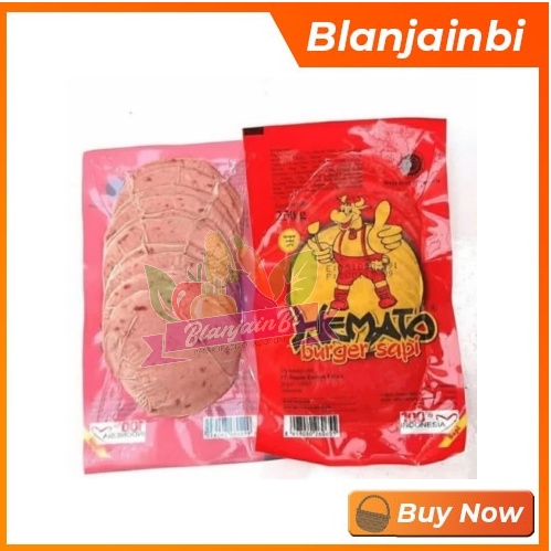 

Hemato Burger Sapi isi 10 pcs 250 gram Bandung Area