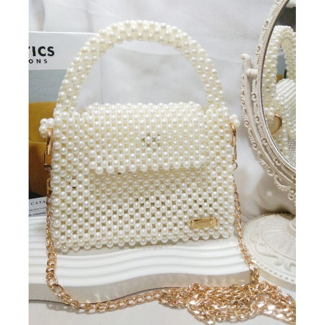 Lala Beads Bag / tas manik mutiara / korean pearl bag