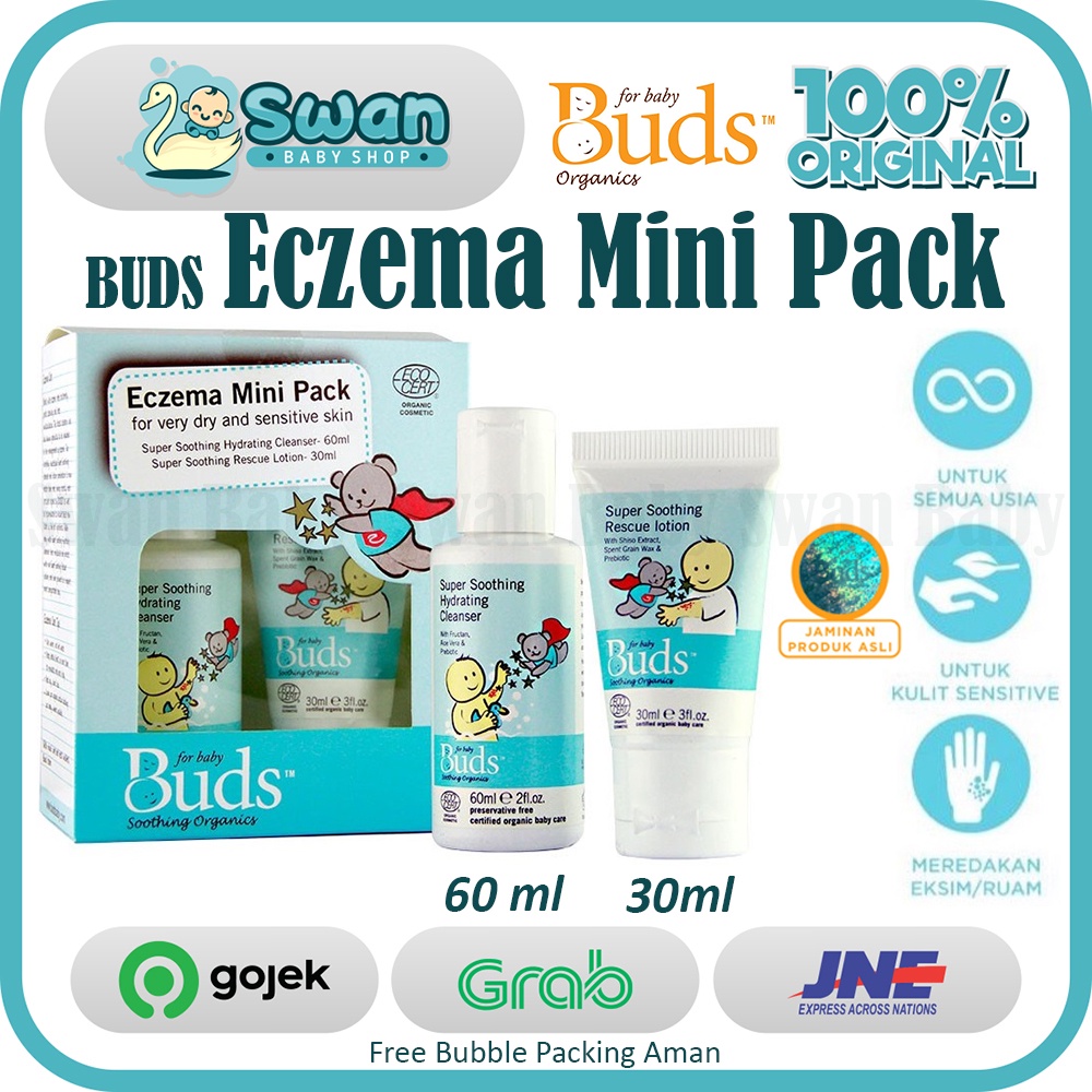 Buds Eczema Mini Pack - Set Lotion Sabun Shampoo 2in1 Eksim Organik