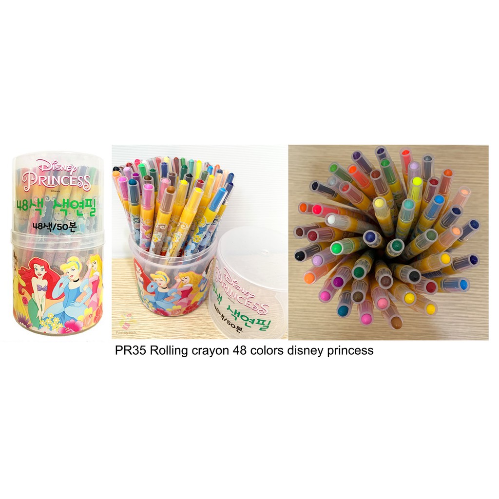 

ORI KOREA ROLLING CRAYON 48 COLORS DISNEY PRINCESS - PR35