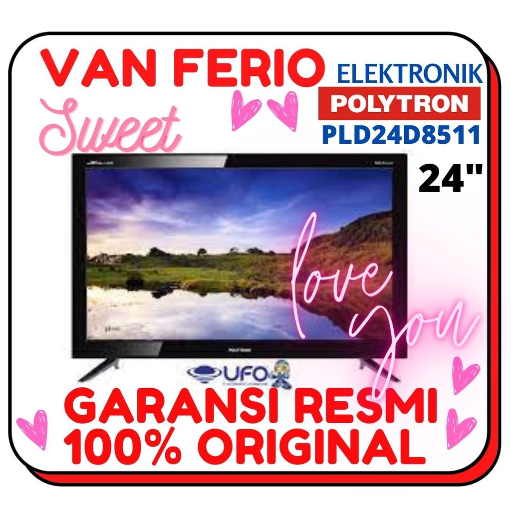 TV LED POLYTRON PLD-24D8511 / PLD24D8511 , TV LED 24 INCH HD GARANSI