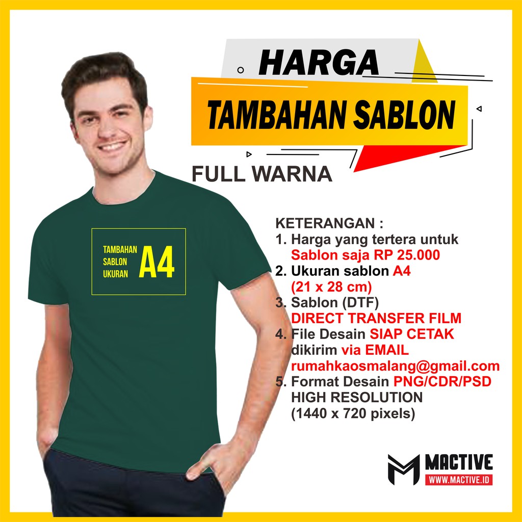 

HARGA TAMBAHAN SABLON SATUAN DTF A4 DESAIN SUKA SUKA FULL COLOR TANPA BATAS SIZE DEWASA - MACTIVE