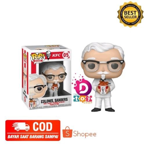 (COD) FUNKO POP KFC POP COLONEL SANDRES WITH CHICKEN BUCKET