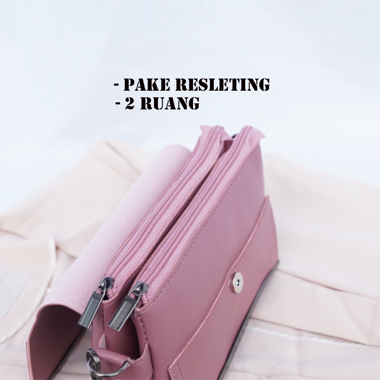 TUAH SLIMBAGS ( Terbaru 2022 ) / SLingbag Minixo Clutch 2 Ruang Doble BeheL Lengkung NekeL High quality MX 24-39 / Dompet Hp &amp; Uang Wanita / Handbag Wanita / Tas wanita Terbaru kekinian