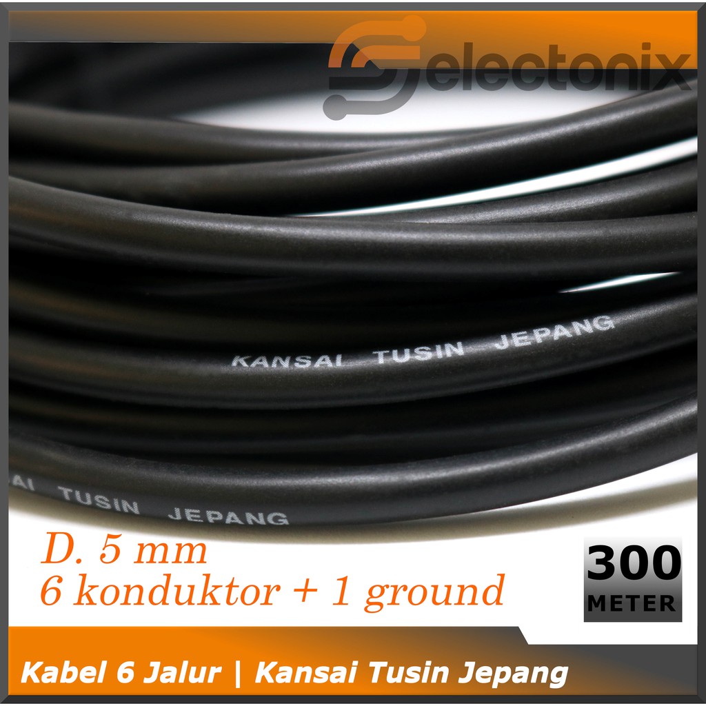 Kabel Audio 6 Jalur | Kansai Tusin [300m]