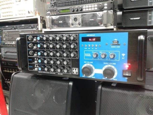 Paket karaoke speaker bmb+power amplifier DB 8 pro original