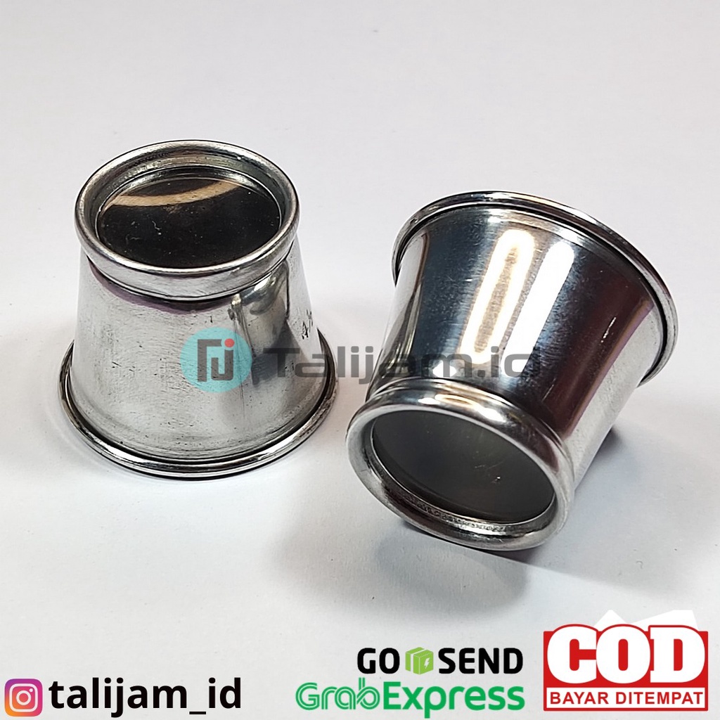 Eye loop kaca lensa pembesar alat servis jam tangan Stainless