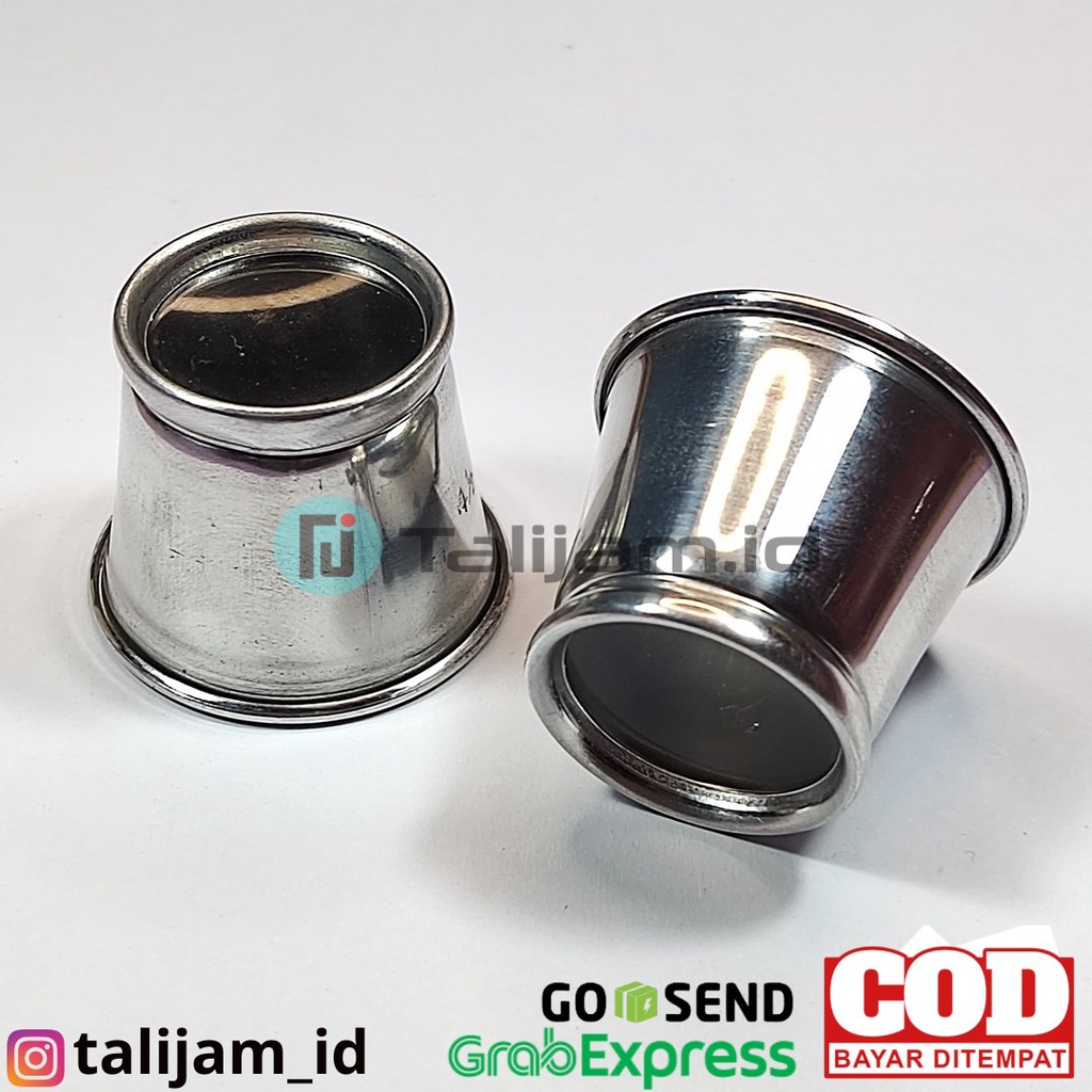 Eye loop kaca lensa pembesar alat servis jam tangan Stainless