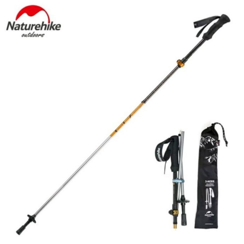 Tracking Pole Tongkat Naturehike Lipat Carbon Fiber NH17D005D Trekking Pole Camping HIking Outdoor
