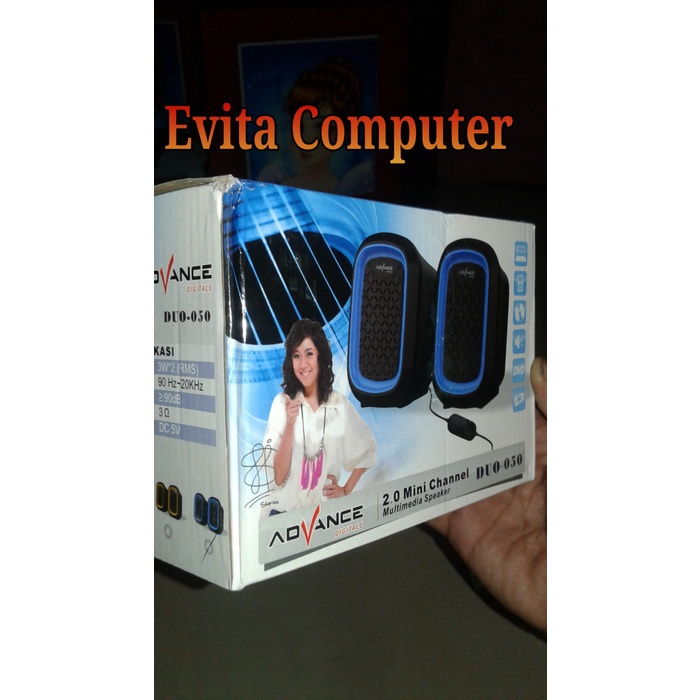 Speaker Aktif Multimedia 2.0 Mini Chanel Advance Duo 050(P3M7) Spekaer Mini USB speaker mini digital