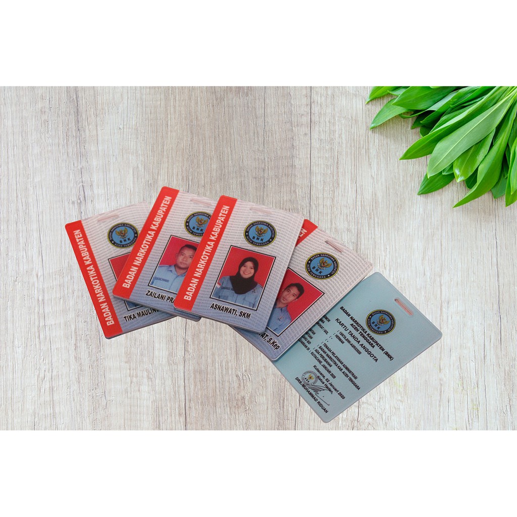 ID Card Akrilik/Acrylic+UV Print 2 Sisi