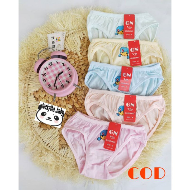 6PCS CELANA DALAM GOLDEN NICK ANAK / CELANA DALAM ANAK PEREMPUAN / CD GN ANAK CEWEK